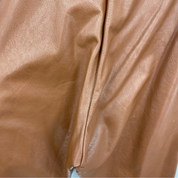 Commando Perfect Control Faux Leather Leggings Cocoa Brown Sz S - Picture 5 of 8